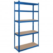 Rebel LEC-RB-1251BL Raft metalic 5 polite 750k mdf 180x90x40 albastru rebel
