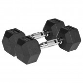 Rebel LEC-RBA-2325-04 Gantere dumbbell hex fonta cauciucata 2x4kg rebel activ