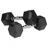 Rebel LEC-RBA-2325-04 Gantere dumbbell hex fonta cauciucata 2x4kg rebel activ