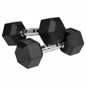 Rebel LEC-RBA-2325-07 Gantere dumbbell hex fonta cauciucata 2x7kg rebel activ