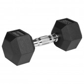 Rebel LEC-RBA-2325-09 Gantere dumbbell hex fonta cauciucata 2x9kg rebel activ