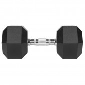 Rebel LEC-RBA-2325-17.5 Gantere dumbbell hex fonta cauciucata 17.5kg rebel acti