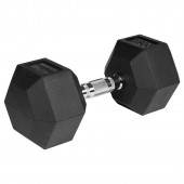 Rebel LEC-RBA-2325-20 Gantere dumbbell hex fonta cauciucata 20kg rebel active