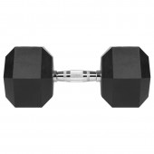 Rebel LEC-RBA-2325-27.5 Gantere dumbbell hex fonta cauciucata 27.5kg rebel acti