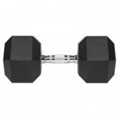 Rebel LEC-RBA-2325-30 Gantere dumbbell hex fonta cauciucata 30kg rebel active