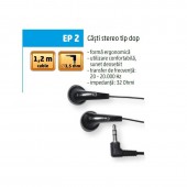 SAL EP 2 Casti audio In-ear Sal EP 2, negru, tip dop