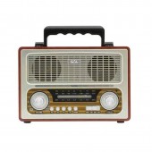 SAL so-RRT3B Radio portabil Sal RRT 3B, FM/AM/SW, 6W, analog, design retro, acumulator sau baterii, Bluetooth, USB, microSD