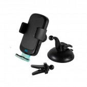 SAL SO-SAU 2000QI Incarcator fara fir si suport auto pentru telefoane Sal SAU 2000QI, 10W, pentru parbriz sau grilaj aer