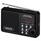 Sencor LEC-S-SRD215B Radio portabil micro sd negru sencor