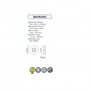Senzor de miscare Focus HL 480, distanta de detectie 8 m, negru, 220-240 V, IP44