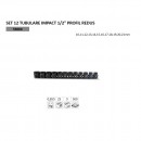 Set 12 chei tubulare de impact, JBM JB-53060, 1/2, 10-21 mm, scurte, Hex