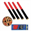 Set 12 creioane tamplarie ovale, 175 mm, rosu/albastru, Strend Pro CP0658