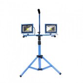 Set 2 proiectoare Bass BS-3915, trepied aluminiu, Led 2x30W, 2x2800lm