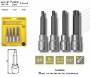 Set 4 biti torx T40-T70, 100mm, din Cr-V, Topmaster 