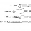 Set 4 burghie pentru metal Yato YT-44705