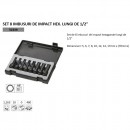 Set 8 chei imbus de impact, JBM JB-52339, 1/2, 5-17 mm, lungi, Hex