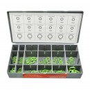Set 900 buc garnituri O-ring, Geko G02801, rastel 3 cutii pentru depozitare 