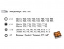Set biti cu adaptor 3/8 si 1/2 set 40pcs Gadget