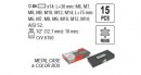 Set biti imbus ribe, 15 piese, YT-0419