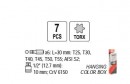 Set biti imbus torx 7 piese, Yato YT-0410