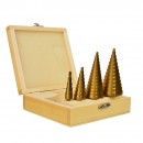 Set burghie in trepte Geko G38503, dimensiune 4-39 mm