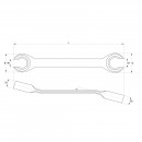 Set chei inelare semideschise 8-17mm, 4buc, Yato YT-0143