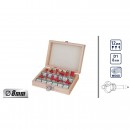 Set freze profilate pentru lemn 12 buc. ax 8mm, Raider