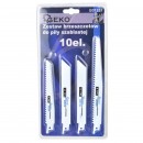 Set lame pentru fierastrau sabie, Geko G01255, 10 bucati, bi-metal