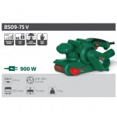 Slefuitor cu banda, viteza variabila, DWT BS09-75V, putere 900W, 200-380rpm, 533x76mm