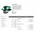 Slefuitor orbital DWT EX03-150 D, putere 300W, diam disc 150mm, 12000 rpm, velcro