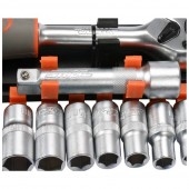 Sthor 58633 Set tubulare cu clichet 1/2, 10-24 mm