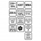 Sthor 73208 Invertor sudura 200A, IGBT MMA, Sthor 73208
