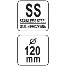 Storcator manual fructe, 120mm, inox, Yato YG-07108