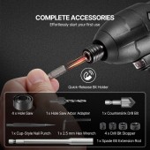 Strend Pro CJZHQZTZ246PK9I75V0 Set 246 burghie, biti, carote, HSS, Cr-V, cutie transport, etichete clare pentru organizare