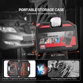 Strend Pro CJZHQZTZ246PK9I75V0 Set 246 burghie, biti, carote, HSS, Cr-V, cutie transport, etichete clare pentru organizare