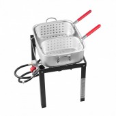 Strend Pro HXG58000BTU174OYDV0 Friteuza multifunctionala cu arzator pe gaz, 2 x Cosuri, Capacitate 13.27 l, dimensiune 420x530x740 mm, Termometru