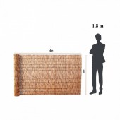 Strend Pro LWWL1JT133FTUCKZEV0 Paravan din stuf 4 x 1 m, Protectie vizuala si de vant, Maro, UV