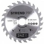 Strend Pro sk-2232016 Disc pentru fierastrau circular, Strend Pro TCT 125x1.8x22.2 mm 24T, pentru lemn, lame SK