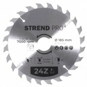 Strend Pro sk-2232024 Disc pentru fierastrau circular, Strend Pro TCT 185x2.2x30/20 mm 24T, pentru lemn, lame SK