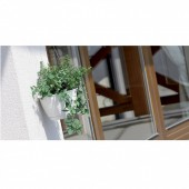 Strend Pro sk-255391 Ghiveci suspendat Strend Pro Ratolla Rotund W240, alb, 24x16cm
