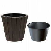 Strend Pro sk-255458 Ghiveci decorativ Strend Pro Woode, maro inchis, 54L
