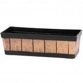Strend Pro SK-256938 Ghiveci decorativ, Strend Pro Woodeff 007, efect lemn teak, 15x47x17 cm