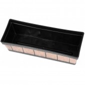 Strend Pro SK-256938 Ghiveci decorativ, Strend Pro Woodeff 007, efect lemn teak, 15x47x17 cm