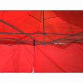 Strend Pro SK-802066 Pavilion pentru gradina, Strend Pro Montgomery Rossi, tip evantai, 300 x 300 cm, cu 2 pereti laterali, rosu