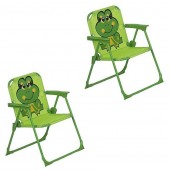 Strend Pro sk-802417 Set mobilier de gradina pentru copii Strend Pro Frog, umbrela 105 cm, masa 50 cm, 2 scaune