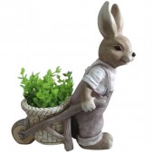 Strend Pro sk-8090621 Ghiveci decorativ Strend Pro Rabbit Boy, ceramica, 42 x 19 x 49 cm