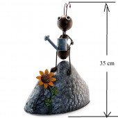 Strend Pro SK-8090818 Ghiveci decoratiune gradina Strend Pro Mecco 9100, furnica, tabla, 24x15x35 cm