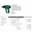 Suflanta cu aer cald DWT HLP20-600K, 3 trepte de temperatura, 2000 W