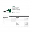 Suflanta si aspirator pentru gradina DWT LS-550, putere 550 W, greutate 1.72 Kg