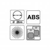 TOP GARDEN 380944 Aspersor rotativ cu 3 brate 1/2” ABS, TopGarden 380944